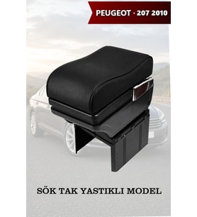 peugeot 2072010 kol dayama Siyah Yastıklı Lüks geniş model Deri