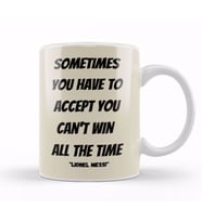 Lionel Messi Quotes Gifts Kupa Bardak Porselen