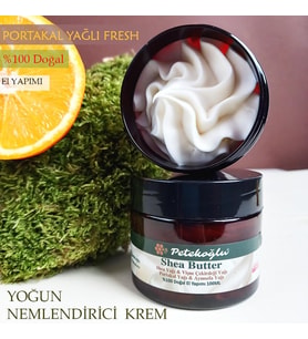 El Yapımı 100ML Shea Yağı Butter Vişne Çekirdeği Portakal Aynısefa Yağı