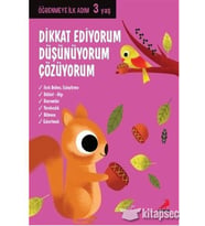 DİKKAT EDİYORUM DÜŞÜNÜYORUM ÇÖZÜYORUM 3 YAŞ - ERDEM ÇOCUK YAYINLARI