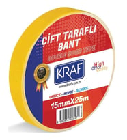 KRAF ÇİFT TARAFLI BANT 15MMX25M 2515G