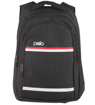 Temel My Polo Sırt Çantası Kırmızı Beyaz Çizgili Füme 8860
