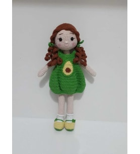 Avokado Bebek Amigurumi Organik Oyuncak