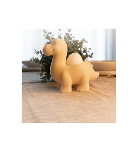Alvera Dinozor Yumurtalık – 3D Baskı Sevimli Eggosaurus Yumurta Tutucu-Bej