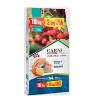 Carni Life Az Tahıllı Sterilised Somon ve Portakallı Kısırlaştırılmış Yetişkin Kedi Maması 10 Kg + 2 Kg (STD)