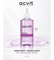 Acvit Amino Asitli Salisilik Asitli Tonik 200 ML Gözenek Sıkılaştırıcı ve Siyah Nokta Karşıtı Cilt Toniği