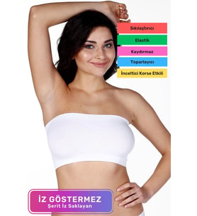 Özel Üretim Straples Sıkılaştırıcı Dikleştirici Şekillendirici Toparlayıcı Kadın Dikişsiz Bondeo Ask