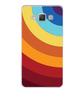 Samsung Galaxy A5 (2015)  Kapak Renk Cümbüşü Tasarımlı Şeffaf Silikon Kılıf
