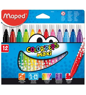 Maped Keçeli Kalem Maxi 12 Renk 846020