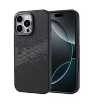Apple iPhone 16 Pro Max Kılıf M-safe Şarj Özellikli Karbon Fiber Tasarımlı Zore Vave Kapak