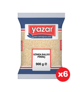 Yazar Gönen Baldo Pirinç 900 Gr. x 6 adet