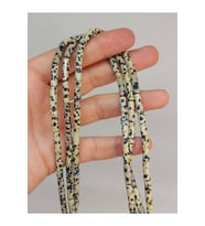 Bileklik Boy Jasper Taşı Silindir Kesim 4x12.5mm Yarım Dizi (49366) (18CM UZUNLUĞUNDADIR)