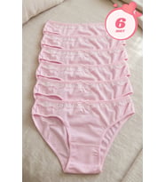 Kadın 6'lı Paket Dantel Detaylı Pamuklu Bikini Külot Esnek İz Yapmaz Yumuşak İç Çamaşırı