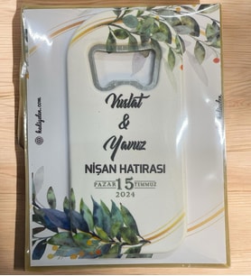 10 Adet Söz, Nişan, Nikah, Düğün Hediyesi Açacak Magnet Kart ve Ambalajlı Tek Tek (uznmg7)