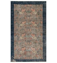 Benzersiz El Yapımı Vintage Halı 143x241 cm 10110