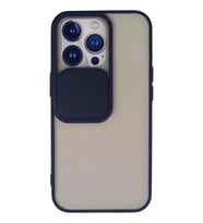 Newface Apple iPhone 13 Pro Kılıf Palm Buzlu Kamera Sürgülü Silikon - Lacivert