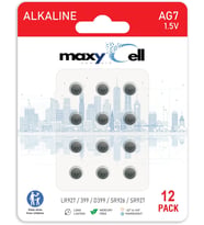 Lexroo 12 Adet AG7 LR927 Alkalin Düğme Pil 1,5V; Saatler, Oyuncaklar, Araç Kumandaları