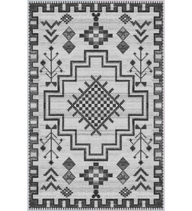 Eliana Home Baskılı, Yıkanabilir Kaymaz Taban Salon Halısı LNA0016-SD807 100x150 cm (Gri)
