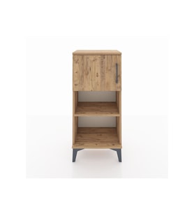 Arges Komodin 2 Raflı Tek Kapaklı 44x30x96 Çam-Çam