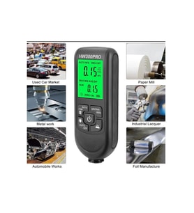 Hw-300Pro Oto Boya Kalınlık Ölçer 0-2000Μm Fe & Nfe Kaplama Kalınlık Test ( Lisinya )