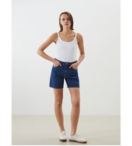 LCW Jeans İndigo Standart Fit Kadın Jean Şort