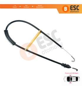 Skoda Octavia MK1 1U 1U2 1U5 1996–2010 1U0837099 İçin Ön Sağ veya Sol Kapı İç Açma Teli 55 cm