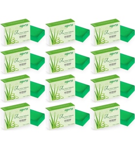 Agarta El Yapımı Doğal Sabun 150GR Aloe Vera (12 Li Set)