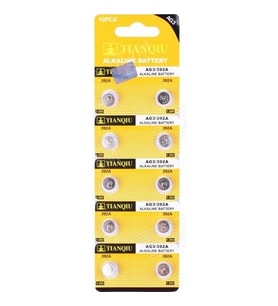 TIANQIU AG3 LR41/392 Alkalin 10'lu Düğme Pil