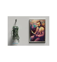 Postera Celadet Ali Bedirhan - Mir Celadet Ali Bedirhan Çerçeveli Posteri (32X47 cm ÇERÇEVELİ) (Siyah-Gri)