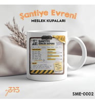 Komik Şantiye Kupası – Şantiye Günlük Raporu Baskılı Seramik Kupa