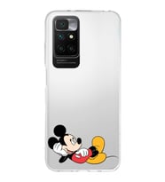 Redmi 10 2022 Uyumlu Kapak Mickey Mouse Tasarımlı Şeffaf Silikon Kılıf