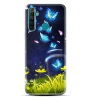Realme 5i 5 Pro 6i 7 Pro 8 Kılıf Desemli Silikon Neon Butterflys 1309