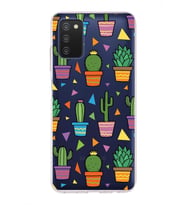 PrintiFy Samsung Galaxy A03S ile Uyumlu 1mm Slim Fit Water Color 4 Baskılı Şeffaf  Kılıf