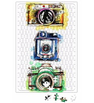 Watercolor Camera Puzzle 240 Parça Yapboz