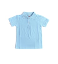 Unisex Çocuk Polo Yaka Kısa Kol Okul T-shirt