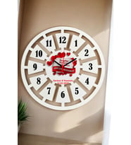 Sevgiliye Hediye Duvar Saati 40cm 039 (Beyaz)