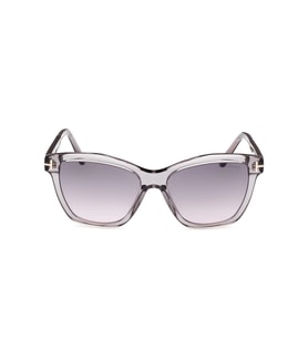 Tom Ford Kadın Güneş Gözlüğü - Kristal Gri Kemik Çerçeve Gri Degrade Cam FT1087