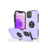 Pilelistore   iPhone 12 Mini Kılıf Elit Yüzüklü Kapak - Mor