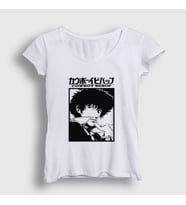 Presmono Kadın Beyaz Poster Anime Cowboy Bebop T-Shirt 492628tt