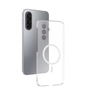 Samsung Galaxy A17 Kılıf Kablosuz Şarj ve Magsafe Destekli SlimSafe Premium Sert PC Silikon Kapak (Renksiz)
