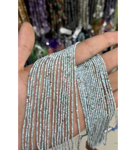 Larimar Taşı Faset Kesim 2mm Doğal Taş Dizi