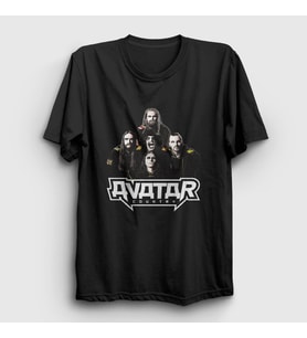 Presmono Unisex Siyah Band Metal Avatar T-Shirt 430401tt