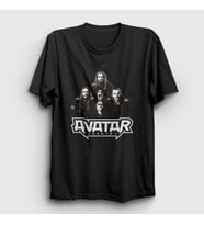 Presmono Unisex Siyah Band Metal Avatar T-Shirt 430401tt