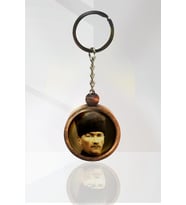 Mustafa Kemal Atatürk Ahşap Anahtarlık Tek Ebat N11.12600