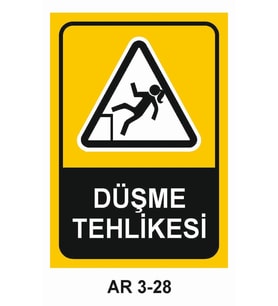 İŞ GÜVENLİĞİ UYARI LEVHASI 1 ADET PVC 21 X 29CM