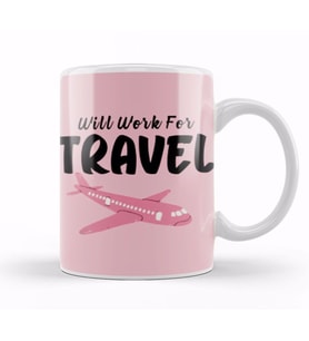 funny Travel gift design lover Trippin Wanderlust Journey Adventurer Vacation Kupa Bardak Porselen