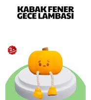 Şarjlı Pumpkin Led Masa Lambası Zamanlayıcılı Dokunmatik