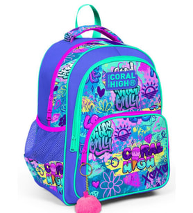 Coral High Lavanta Yeşil Pembe Grafiti İlkokul Okul Sırt Çantası - Kız Çocuk