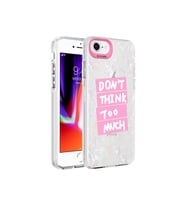 Apple iPhone 8 Uyumlu Kılıf Mermer Desenli Zore Marbello Kapak (Pembe)