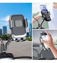Motor,motosiklet,bisiklet ,scooter İçin 360 Derece Dönebilen Dikiz Aynası Versiyonu Telefon Tutucu Aparat